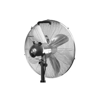 Metalowy wentylator stojący Orava SF-200 X, 3 poziomy prędkości, automatyczne obroty, srebrny