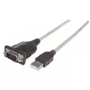 Konwerter USB na port szeregowy MANHATTAN (układ FTDI FT232RL, 45 cm)
