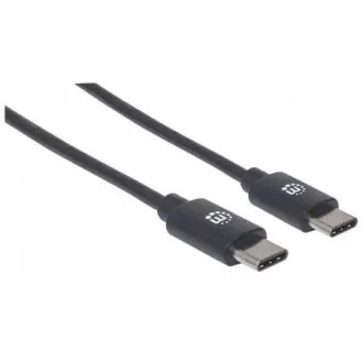 Kabel MANHATTAN Hi-Speed USB-C, męski Type-C do męskiego Type-C, 3 m, czarny