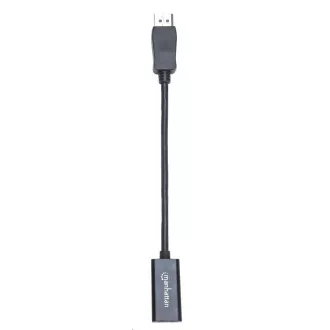 Adapter MANHATTAN, DisplayPort, DP-męski/HDMI-żeński, czarny