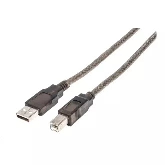 Kabel MANHATTAN USB-A do USB-B, 15 m, czarny