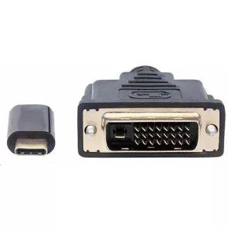 Kabel Manhattan USB-C do DVI, 2 m, czarny Kabel Manhattan USB-C do DVI, 2 m, czarny