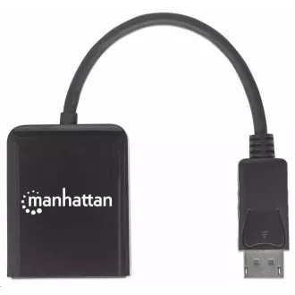 Manhattan Hub, hub MST, DisplayPort do Dual DisplayPort (M/F), 4K@30Hz, czarny Manhattan Hub, hub MST, DisplayPort do Dual DisplayPort (M/F), 4K@30Hz, czarny