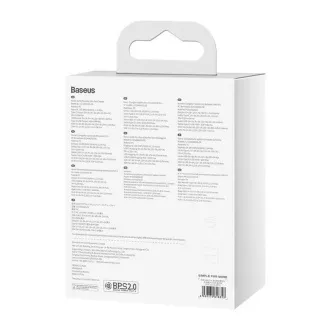 Baseus GAN5 Pro Ultracienki adapter USB-C   USB-A 65W do szybkiego ładowania, szary