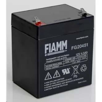 Akumulator - Fiamm FG20451 (12V/4, 5Ah - Faston 187), żywotność 5 lat Akumulator - Fiamm FG20451 (12V/4, 5Ah - Faston 187), żywotność 5 lat