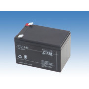 Akumulator - CTM CTL 12-12L (12V/12Ah - Faston 250), żywotność 10-12 lat