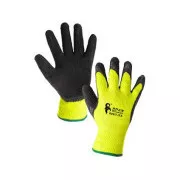 Rękawiczki CXS ROXY WINTER, zimowe, maczane w lateksie, czarno-żółte, rozmiar 07