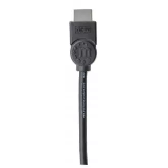 Kabel MANHATTAN High Speed HDMI 4K, 3D, męsko-męski, ekranowany, czarny, 1, 8 m Kabel MANHATTAN High Speed HDMI 4K, 3D, męsko-męski, ekranowany, czarny, 1, 8 m