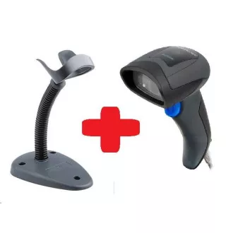 DataLogic QuickScan QD2430, czytnik kodów 2D, stojak, czarny, kabel USB