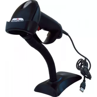 Czytnik laserowy Virtuos HT-900A, USB (emulacja klawiatury / RS232), czarny