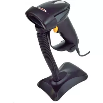 Czytnik CCD Virtuos HT-310A dalekiego zasięgu, USB (klawiatura / RS232), podstawka, czarny Czytnik CCD Virtuos HT-310A dalekiego zasięgu, USB (klawiatura / RS232), podstawka, czarny
