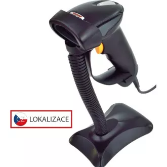 Czytnik CCD Virtuos HT-310A dalekiego zasięgu, USB (klawiatura / RS232), podstawka, czarny Czytnik CCD Virtuos HT-310A dalekiego zasięgu, USB (klawiatura / RS232), podstawka, czarny