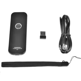 Czytnik CCD 2D Virtuos HW-856A mini, bezprzewodowy, ręczny, czarny