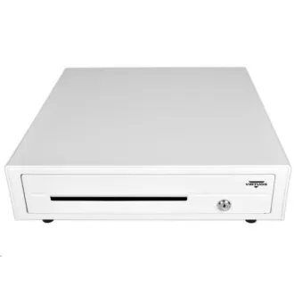 Szuflada kasowa Virtuos C420D - z kablem, metalowe uchwyty, 9-24V, biała