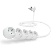 Przedłużacz CONNECT IT 230V, 5 gniazd, 2 m, bez wyłącznika (biały)
