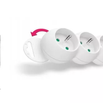 Przedłużacz CONNECT IT 230V, 5 gniazd, 2 m, bez wyłącznika (biały) Przedłużacz CONNECT IT 230V, 5 gniazd, 2 m, bez wyłącznika (biały)