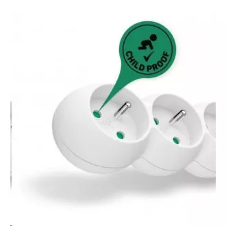 Przedłużacz CONNECT IT 230V, 5 gniazd, 2 m, bez wyłącznika (biały) Przedłużacz CONNECT IT 230V, 5 gniazd, 2 m, bez wyłącznika (biały)