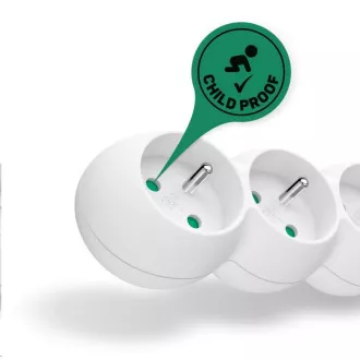 Przedłużacz CONNECT IT 230 V, 3 gniazda, 1, 5 m, z wyłącznikiem (biały)