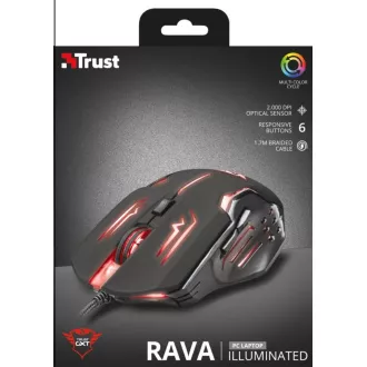 TRUST Mouse GXT 108 RAVA PODŚWIETLANA Mysz do gier