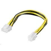 PREMIUMCORD Redukcja zasilania 8 pin/żeńskie do P4 4 pin/żeńskie