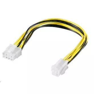 PREMIUMCORD Redukcja zasilania 8 pin/żeńskie do P4 4 pin/żeńskie