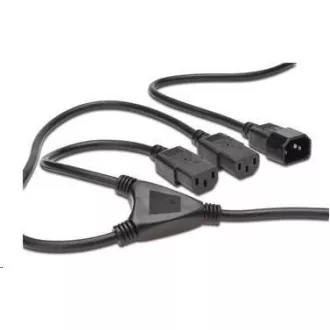 PREMIUMCORD Kabel zasilający 230V przedłużacz Y - 1xM/2xF PREMIUMCORD Kabel zasilający 230V przedłużacz Y - 1xM/2xF