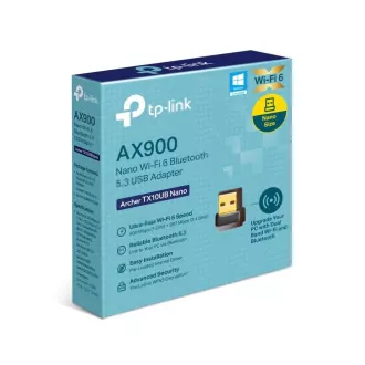 Karta TP-Link Archer TX10UB Nano WiFi6 USB (AX900, 2, 4GHz/5GHz, USB2.0, Bluetooth5.3) Karta TP-Link Archer TX10UB Nano WiFi6 USB (AX900, 2, 4GHz/5GHz, USB2.0, Bluetooth5.3)