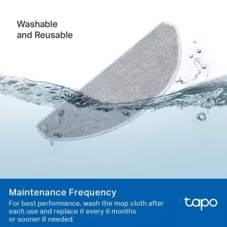 TP-Link Tapo RVA301 zestaw 5 zmywalnych chusteczek (5x) do Tapo RV30 Max Plus, RV30 Max, RV20 Max Plus, RV20