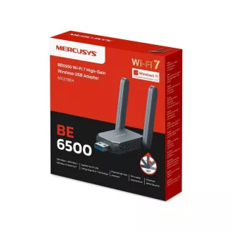 MERCUSYS MA37BEH Adapter WiFi7 USB (AC1300, 2, 4GHz/5GHz/6GHz, USB3.0)