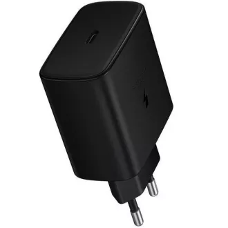 Ładowarka podróżna Samsung Quickcharge USB-C 45W czarna (OOB luzem)