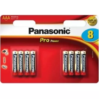 Baterie alkaliczne PANASONIC - Pro Power AAA 4 4F 1, 5V opakowanie - 8szt.