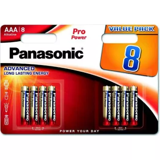 Baterie alkaliczne PANASONIC - Pro Power AAA 4 4F 1, 5V opakowanie - 8szt.