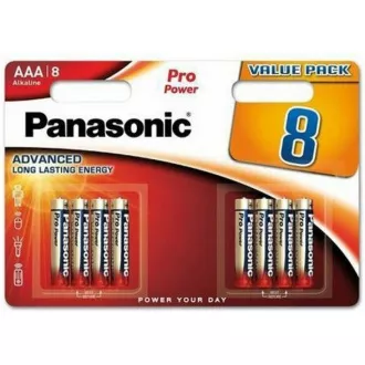 Baterie alkaliczne PANASONIC - Pro Power AAA 4 4F 1, 5V opakowanie - 8szt.