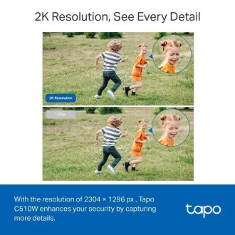 Zewnętrzna kamera TP-Link Tapo C510W (3MP, PTZ, 2K 1296p, WiFi, IR 30m, karta micro SD)