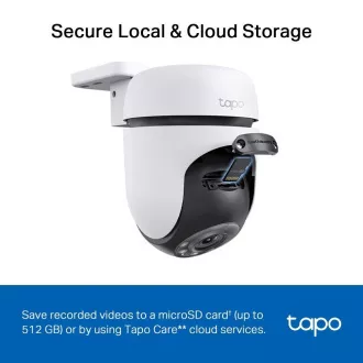 Zewnętrzna kamera TP-Link Tapo C510W (3MP, PTZ, 2K 1296p, WiFi, IR 30m, karta micro SD)