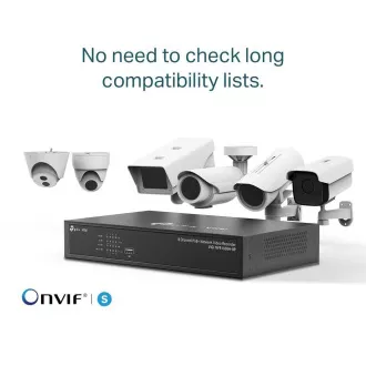 TP-Link VIGI NVR1008H-8P, rejestrator wideo, 8 kanałów, 8xPoE, 1x100Mb/s LAN, 1xVGA, 1xHDMI, 2xUSB2.0