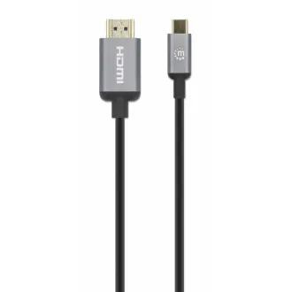 Kabel Manhattan USB-C do HDMI, USB-C męski do HDMI męski, 2 m, czarny