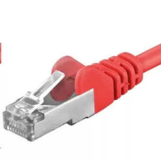 PREMIUMCORD Kabel krosowy CAT6a S-FTP, RJ45-RJ45, AWG 26/7 5m czerwony