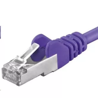 PREMIUMCORD Kabel krosowy CAT6a S-FTP, RJ45-RJ45, AWG 26/7 5m fioletowy