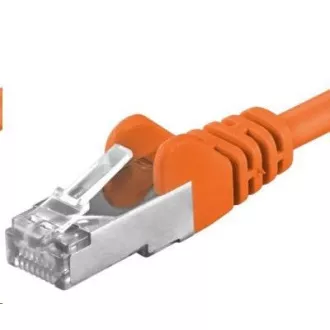 PREMIUMCORD Kabel krosowy CAT6a S-FTP, RJ45-RJ45, AWG 26/7 10m pomarańczowy