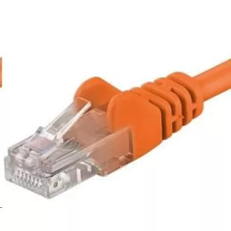 PREMIUMCORD Kabel krosowy UTP RJ45-RJ45 CAT5e 0,5m pomarańczowy