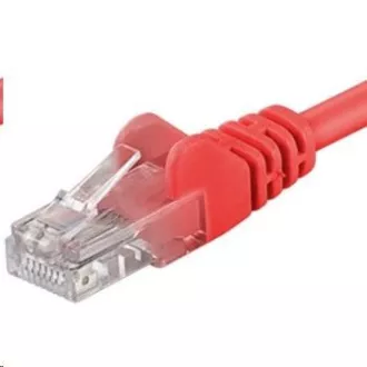 PREMIUMCORD Kabel krosowy UTP RJ45-RJ45 CAT5e 1,5m czerwony