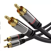 Kabel PREMIUMCORD, 2x CINCH-2x CINCH M/M, 5m