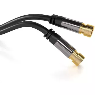 Kabel PREMIUMCORD, antena satelitarna F męski - F męski (135 dB) 4x ekranowany 3m Kabel PREMIUMCORD, antena satelitarna F męski - F męski (135 dB) 4x ekranowany 3m