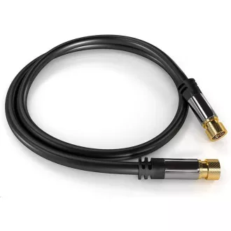 Kabel PREMIUMCORD, antena satelitarna F męski - F męski (135 dB) 4x ekranowany 3m Kabel PREMIUMCORD, antena satelitarna F męski - F męski (135 dB) 4x ekranowany 3m