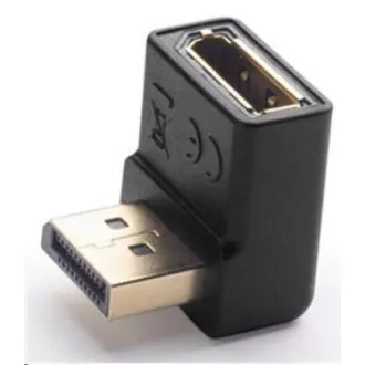 PremiumCord DisplayPort 1.2 zakrzywiony adapter 90°, złącza męskie/żeńskie, pozłacane PremiumCord DisplayPort 1.2 zakrzywiony adapter 90°, złącza męskie/żeńskie, pozłacane