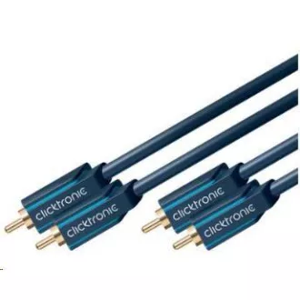 Kabel ClickTronic HQ OFC 2x Cinch - 2x Cinch RCA, M/M, 10m Kabel ClickTronic HQ OFC 2x Cinch - 2x Cinch RCA, M/M, 10m