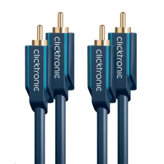 Kabel ClickTronic HQ OFC 2x Cinch - 2x Cinch RCA, M/M, 10m Kabel ClickTronic HQ OFC 2x Cinch - 2x Cinch RCA, M/M, 10m