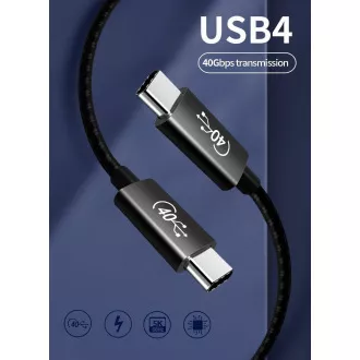 Kabel PREMIUMCORD USB4™ 40Gbps 8K@60Hz Thunderbolt 3, 1m