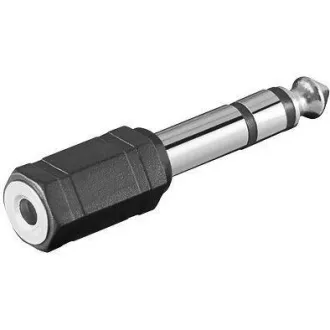 Adapter PremiumCord 6, 3 mm wtyk stereo - 3, 5 mm gniazdo stereo (M/F)